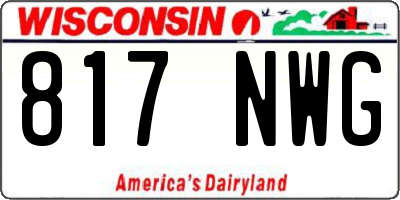 WI license plate 817NWG