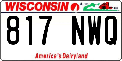 WI license plate 817NWQ