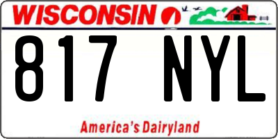 WI license plate 817NYL
