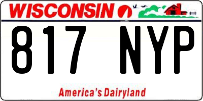WI license plate 817NYP