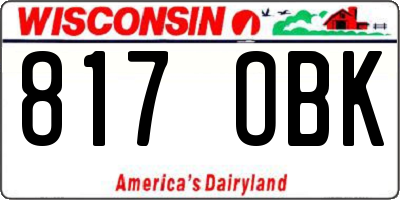 WI license plate 817OBK