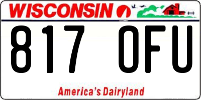 WI license plate 817OFU