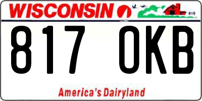 WI license plate 817OKB