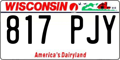 WI license plate 817PJY