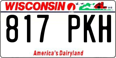 WI license plate 817PKH