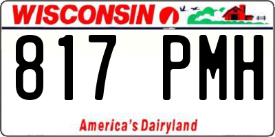 WI license plate 817PMH