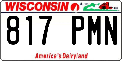 WI license plate 817PMN