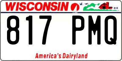 WI license plate 817PMQ