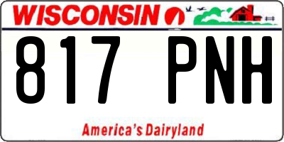 WI license plate 817PNH