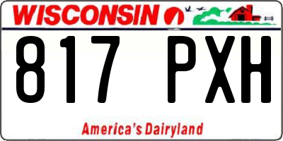 WI license plate 817PXH