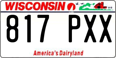 WI license plate 817PXX