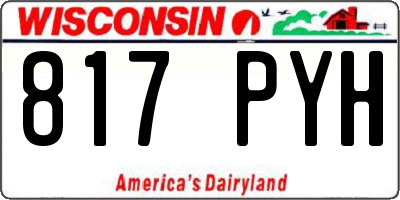 WI license plate 817PYH