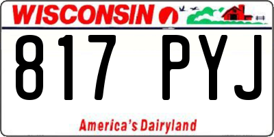 WI license plate 817PYJ
