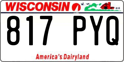 WI license plate 817PYQ