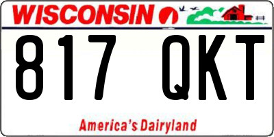 WI license plate 817QKT