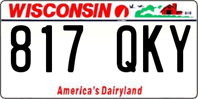 WI license plate 817QKY