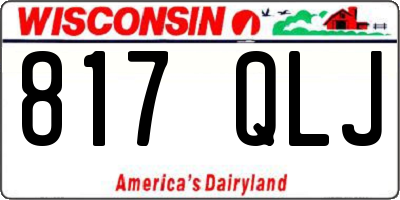 WI license plate 817QLJ