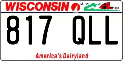 WI license plate 817QLL