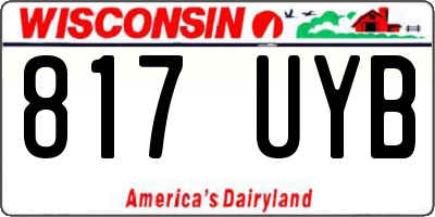 WI license plate 817UYB