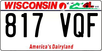 WI license plate 817VQF