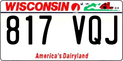 WI license plate 817VQJ