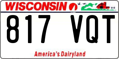 WI license plate 817VQT