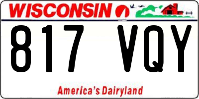 WI license plate 817VQY