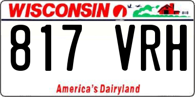 WI license plate 817VRH