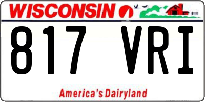 WI license plate 817VRI