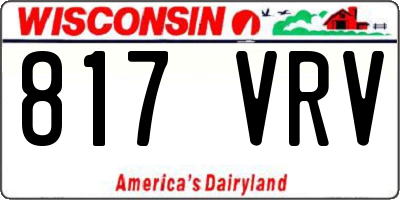 WI license plate 817VRV
