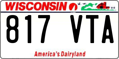 WI license plate 817VTA