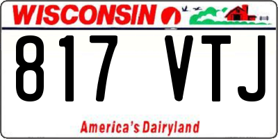 WI license plate 817VTJ