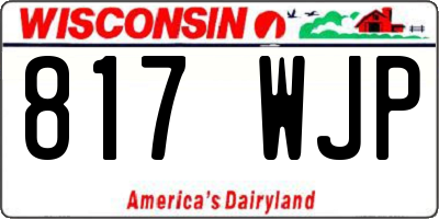 WI license plate 817WJP