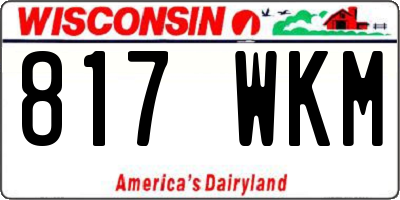WI license plate 817WKM