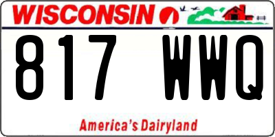 WI license plate 817WWQ