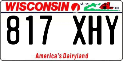 WI license plate 817XHY