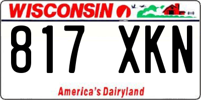 WI license plate 817XKN
