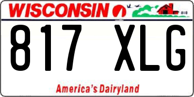 WI license plate 817XLG