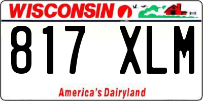 WI license plate 817XLM