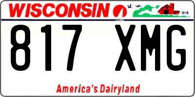 WI license plate 817XMG