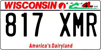 WI license plate 817XMR