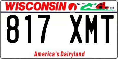 WI license plate 817XMT