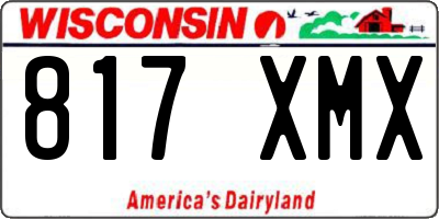 WI license plate 817XMX