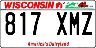 WI license plate 817XMZ