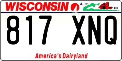 WI license plate 817XNQ
