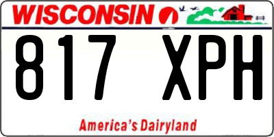 WI license plate 817XPH