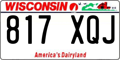 WI license plate 817XQJ