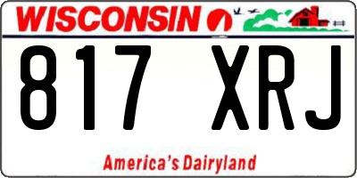 WI license plate 817XRJ