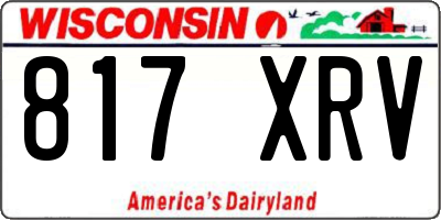 WI license plate 817XRV