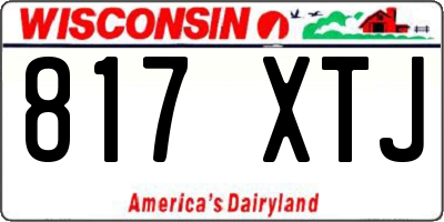 WI license plate 817XTJ